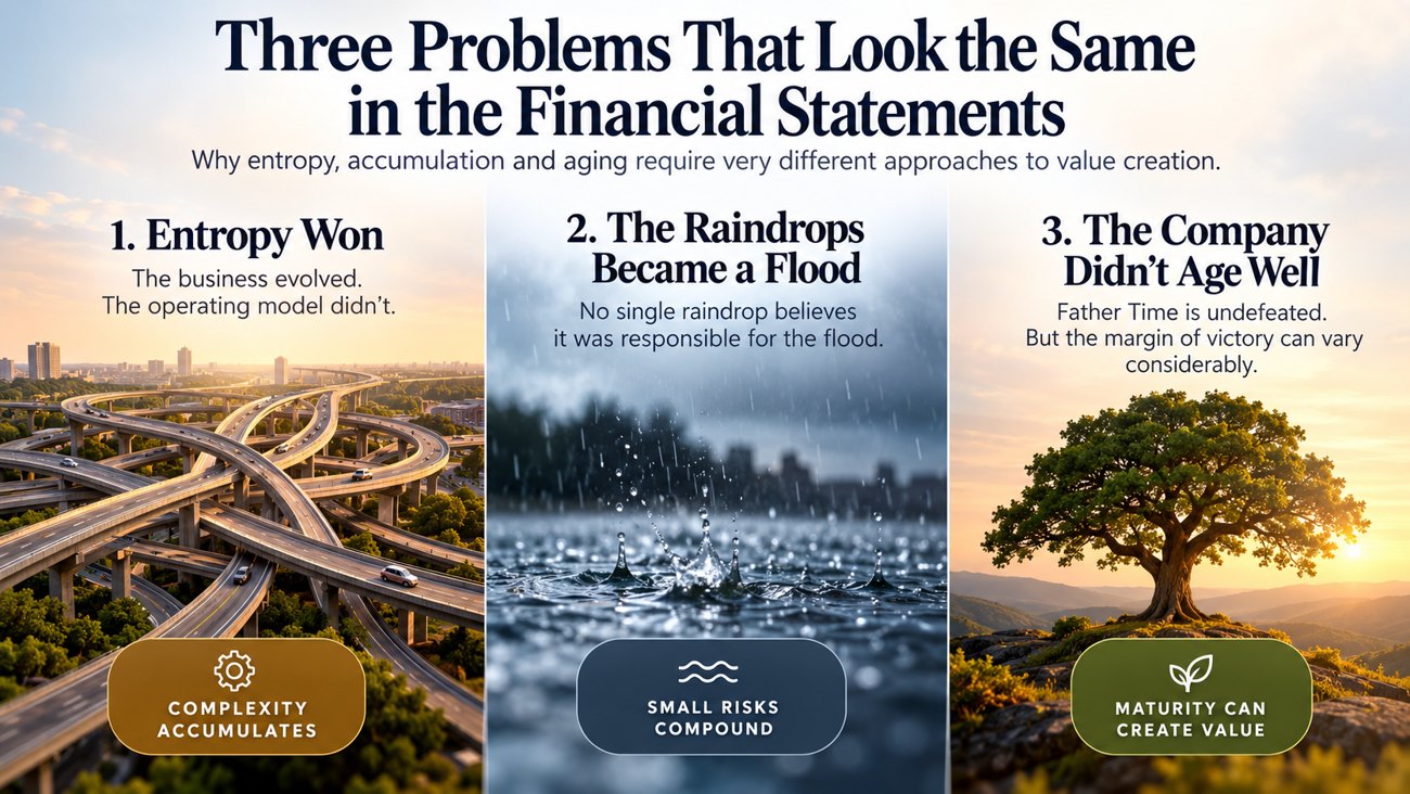Editorial illustration for Three Problems That Look the Same in the Financial Statements